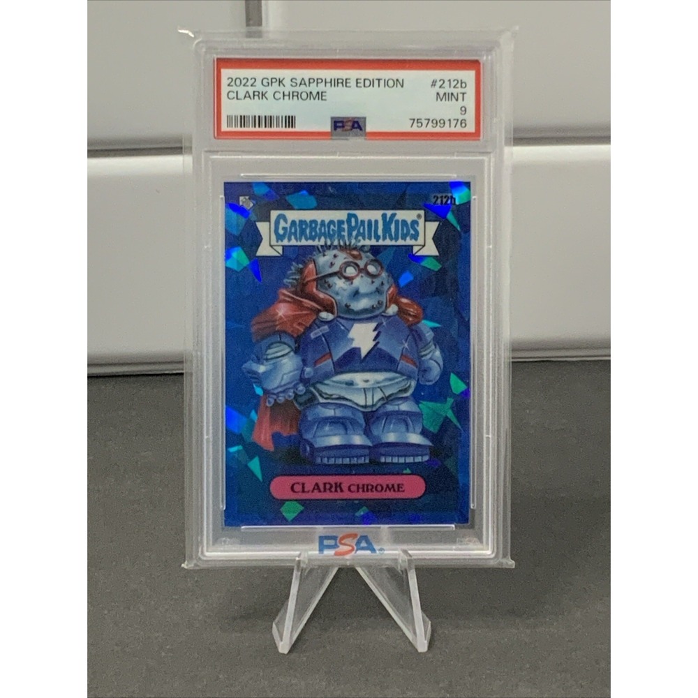 2022 Topps Chrome Sapphire Garbage Pail Kids GPK CLARK CHROME 212B PSA 9
